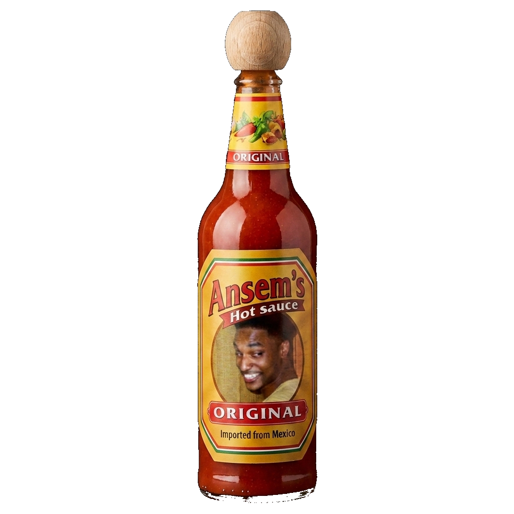 Ansem's Hot Sauce - Perspective View