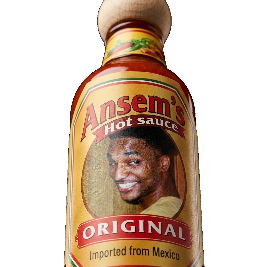 Ansem's Hot Sauce - Label Close-up